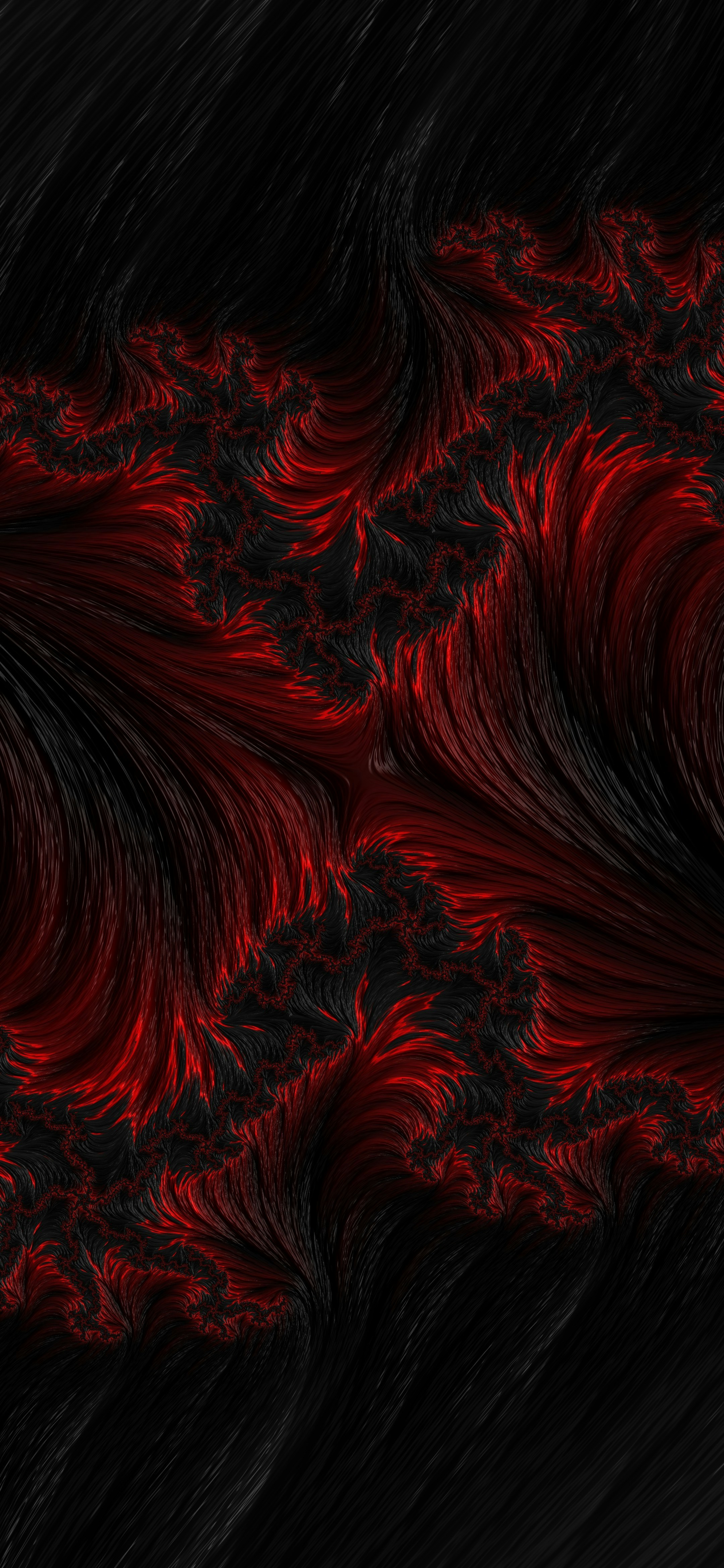 Rött och svart mönster